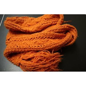 Abercrombie Scarf Orange Long w/Pilling